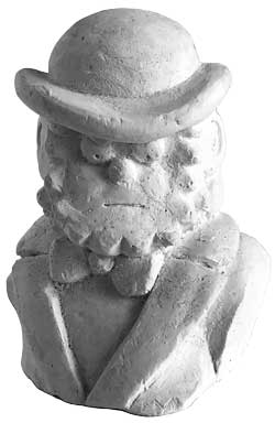 Cauliflower Catnip plaster bust