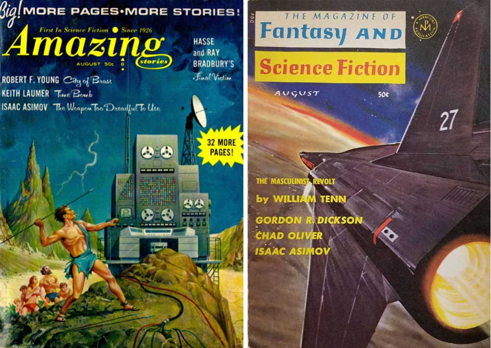 Amazing Aug. 1965, F&SF Aug. 1965