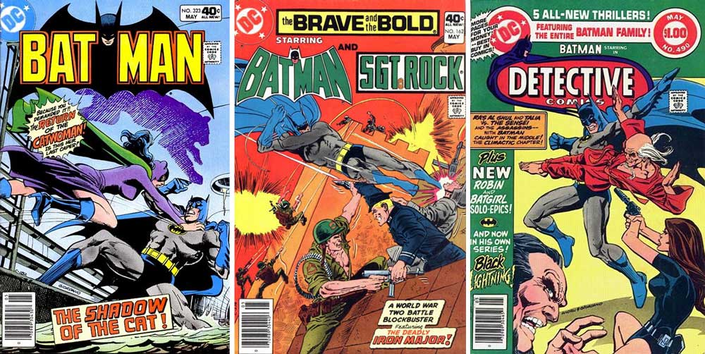 Batman 323, Brave & Bold 162, Detective 490