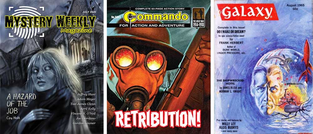 MWM July 2020, Commando: Retribution, Galaxy Aug. 1965
