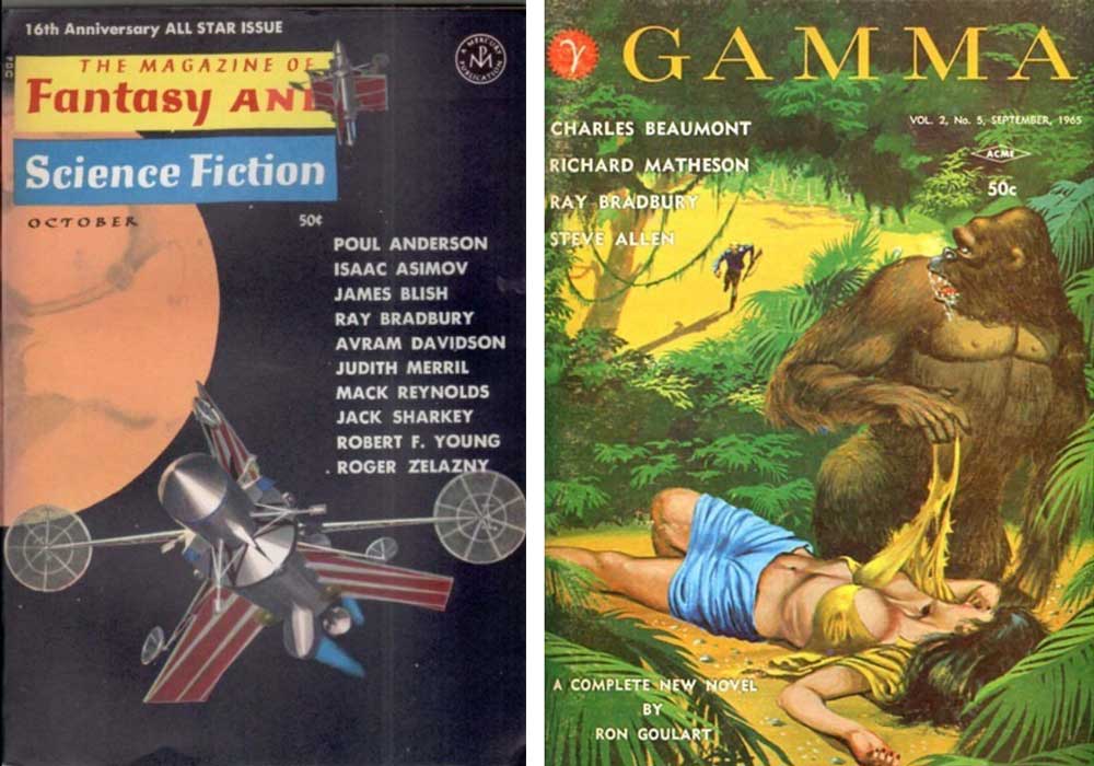 F&SF Oct. 1965, Gamma Sept. 1965