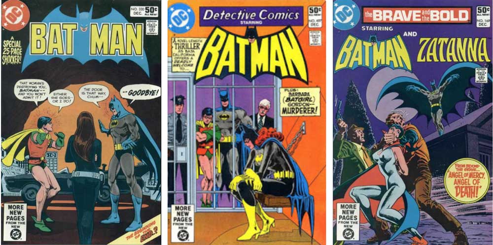 Batman 330, Detective 497, Brave and the Bold 169