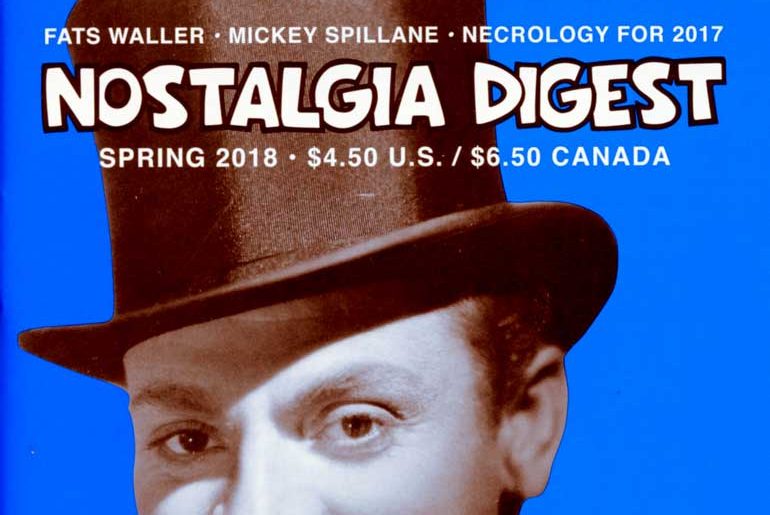 Nostalgia Digest Spring 2018 masthead