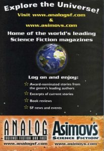 Asimov’s May/Jun 2018 back cover