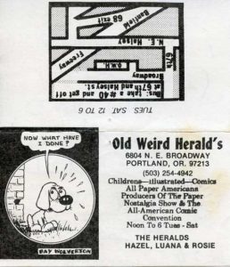 Old Weird Herald's business card