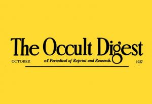 The Occult Digest masthead